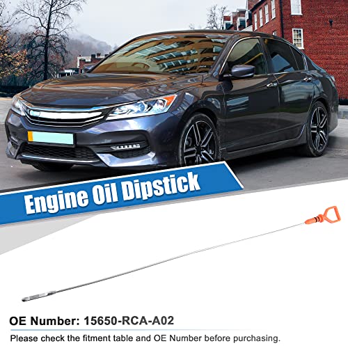 X AUTOHAUX Engine Oil Dipstick for Honda Accord Crosstour Odyssey Pilot Ridgeline Oil Level Dipstick Replace 15650-RCA-A02 15650RCAA02 - Image 2
