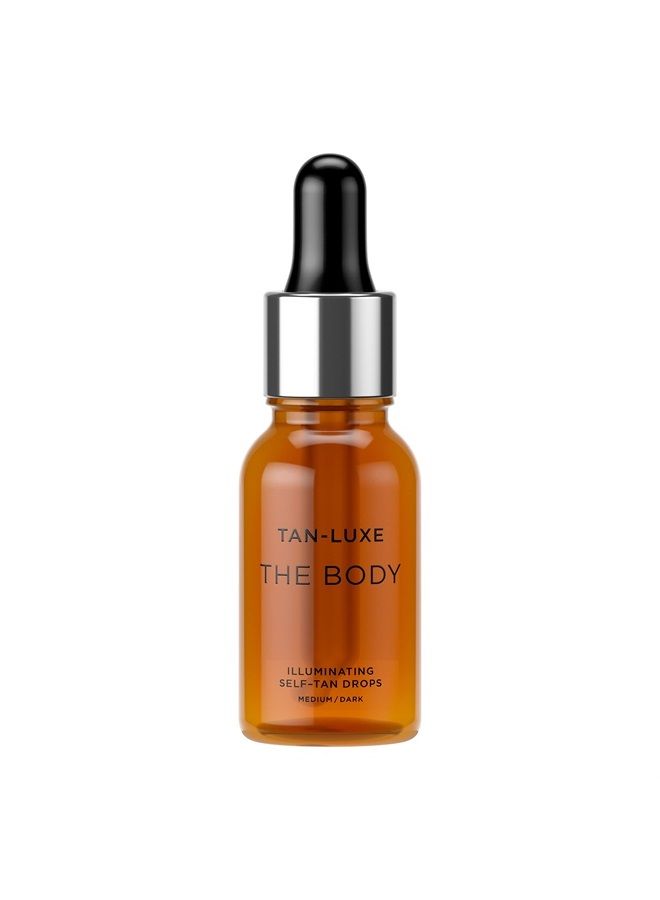 TAN-LUXE The Body Mini - Illuminating Self-Tan Drops, 15 ml - Medium/Dark - Cruelty Free & Vegan - Image 1