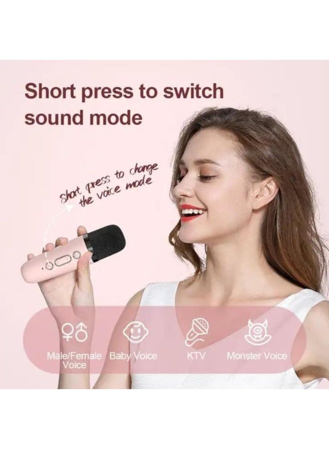 K1 Bluetooth Stereo Microphone – Wireless Karaoke Speaker with Built-in Battery, Echo, and Bluetooth Connection - Image 5
