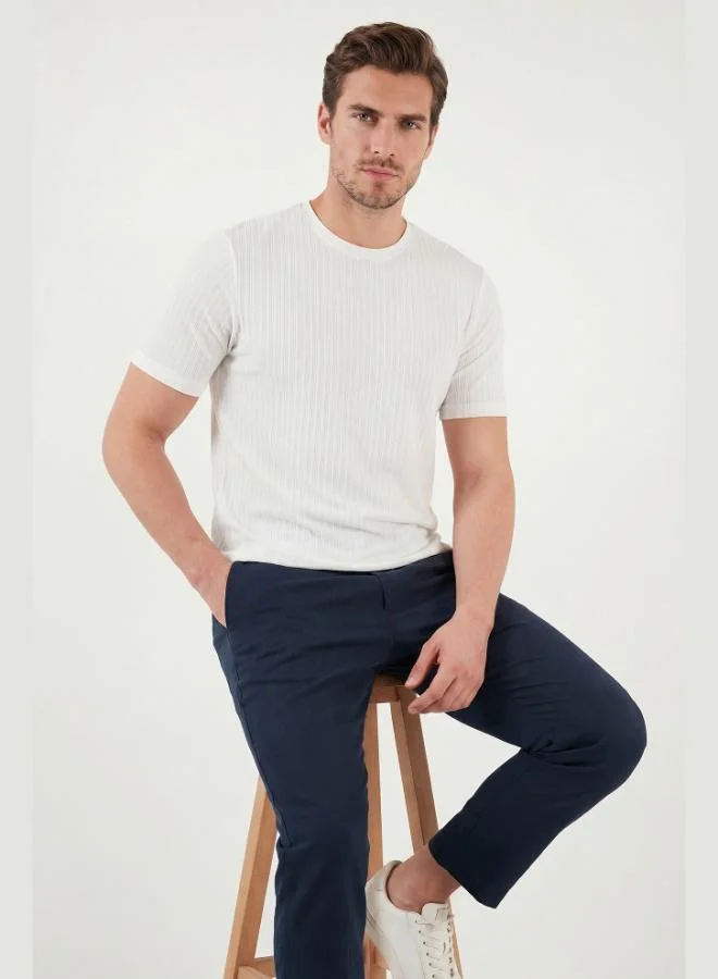 Buratti  Buratti Cotton Regular Fit Crew Neck T-Shirt Men's T-SHIRT 5904068 for Men | Best Price UAE