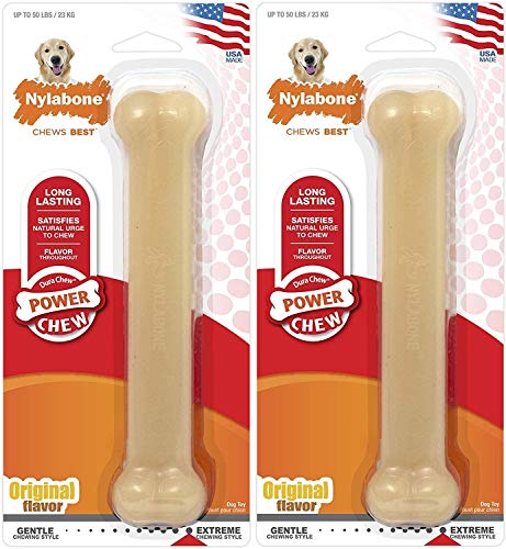 Nylabone Original Bone Dog Chew Toy Set of 2 Size Giant - Image 1