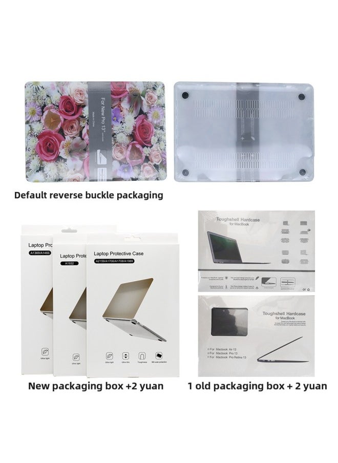 ماركة غير محددة - غطاء حماية لجهاز Macbook لجهاز Apple Laptop Case Air Pro اللون المطلي بالخشب المحبب - اللون: RS-401 - الموديل المطبق: Air13(A1369/A1466) - Image 1