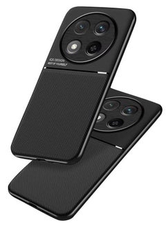 Protective Case Cover For Honor x9c 5G Black High end Business with Magnetic and Protector Anti-Scratch Shockproof Phone Accessory