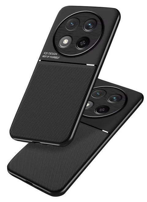 Protective Case Cover For Honor x9c 5G Black High end Business with Magnetic and Protector Anti-Scratch Shockproof Phone Accessory