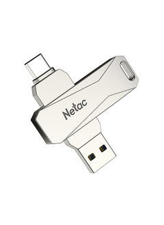 BURAQ Netac U782C 32GB USB-C / Type-C + USB 3.0 360 Degrees Rotation Zinc Alloy Flash Drive OTG U Disk  - Image 1