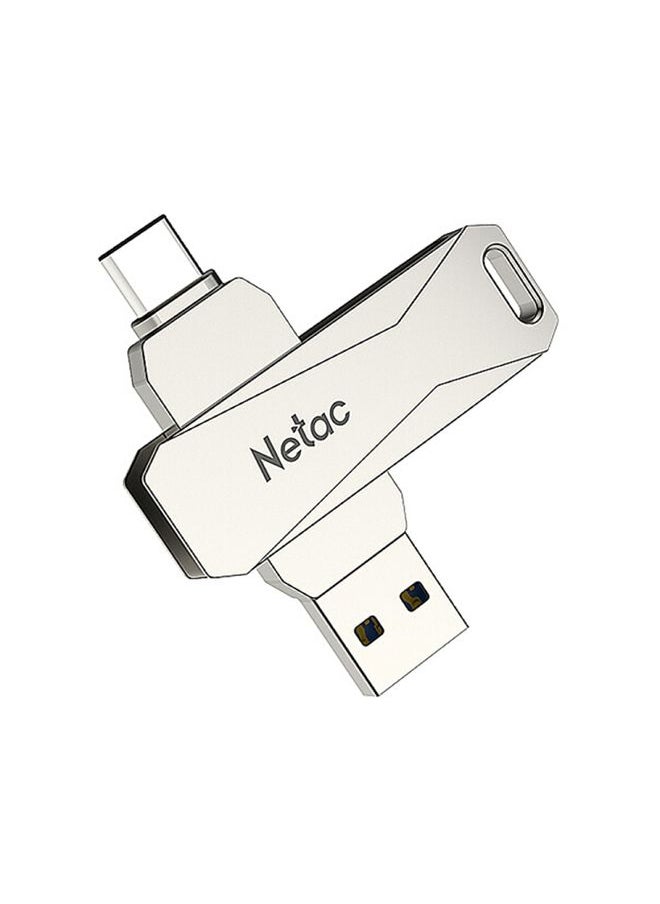 BURAQ - Netac U782C 32GB USB-C / Type-C + USB 3.0 360 Degrees Rotation Zinc Alloy Flash Drive OTG U Disk - Image 1