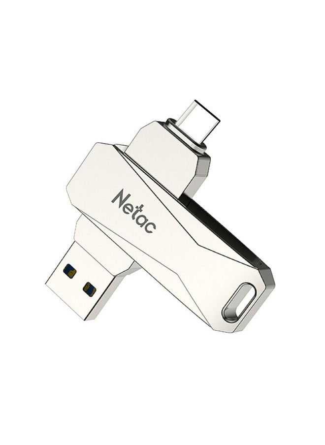 BURAQ - Netac U782C 32GB USB-C / Type-C + USB 3.0 360 Degrees Rotation Zinc Alloy Flash Drive OTG U Disk - Image 1