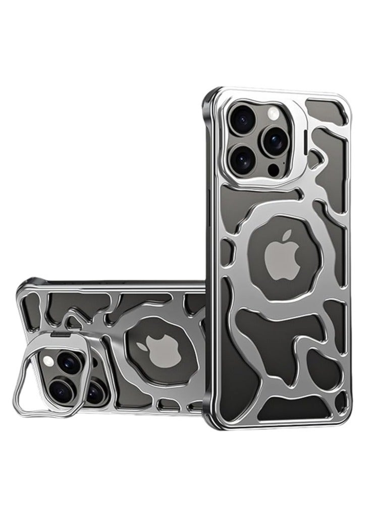 General Case for iPhone 16ProMax/16Pro/16Plus/16, [MagSafe Compatible] Metal case without cutout frame for heat dissipation, stylish, minimalist, slim and lightweight, with integrated camera mount  - Image 1