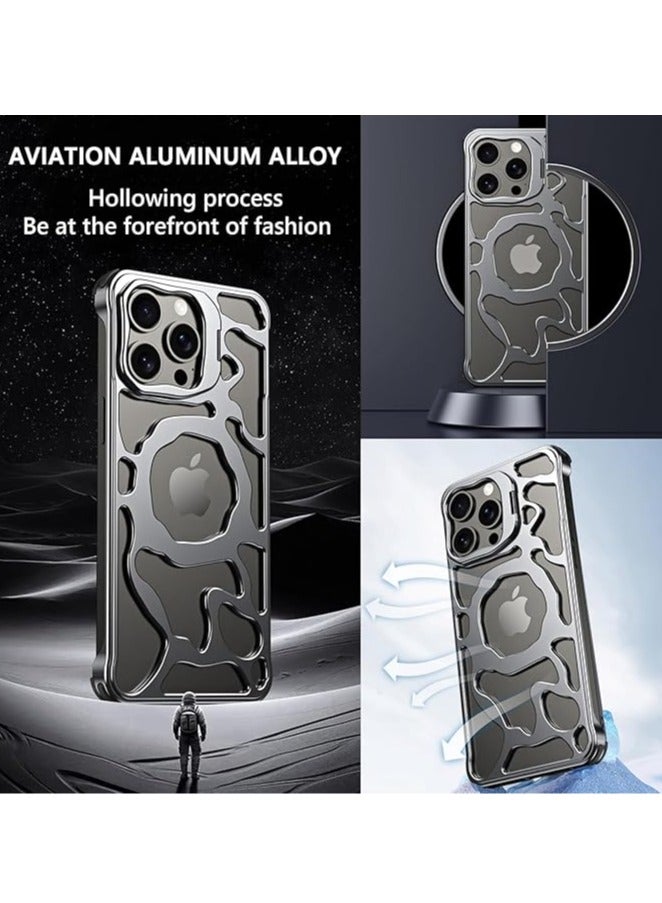 General Case for iPhone 16ProMax/16Pro/16Plus/16, [MagSafe Compatible] Metal case without cutout frame for heat dissipation, stylish, minimalist, slim and lightweight, with integrated camera mount  - Image 2