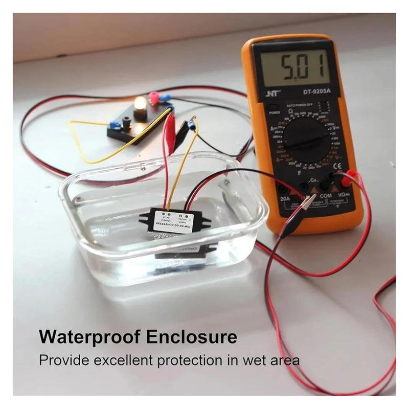 12V 24V To 5V 3A Waterproof Buck Converter Dual USB Type C Car Power Adapter Open Wire - Image 5
