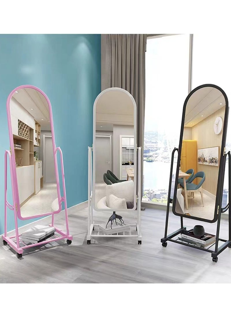 CityRiya-Long - Full Length Mirror, Floor Mirror, 160Cm Full Body Mirror, Standing Dressing Mirror for Hanging or Leaning, Aluminum Frame Wall Mounted Mirror, Makeup Mirror for Bedroom Living Room, White - Image 1