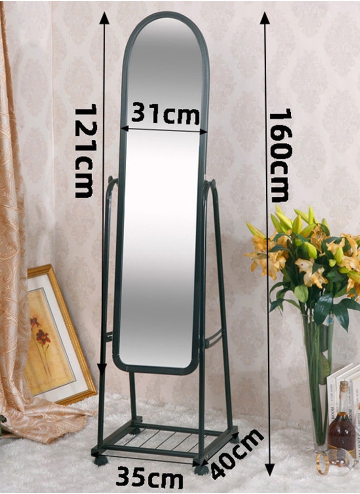 CityRiya-Long - Full Length Mirror, Floor Mirror, 160Cm Full Body Mirror, Standing Dressing Mirror for Hanging or Leaning, Aluminum Frame Wall Mounted Mirror, Makeup Mirror for Bedroom Living Room, White - Image 1
