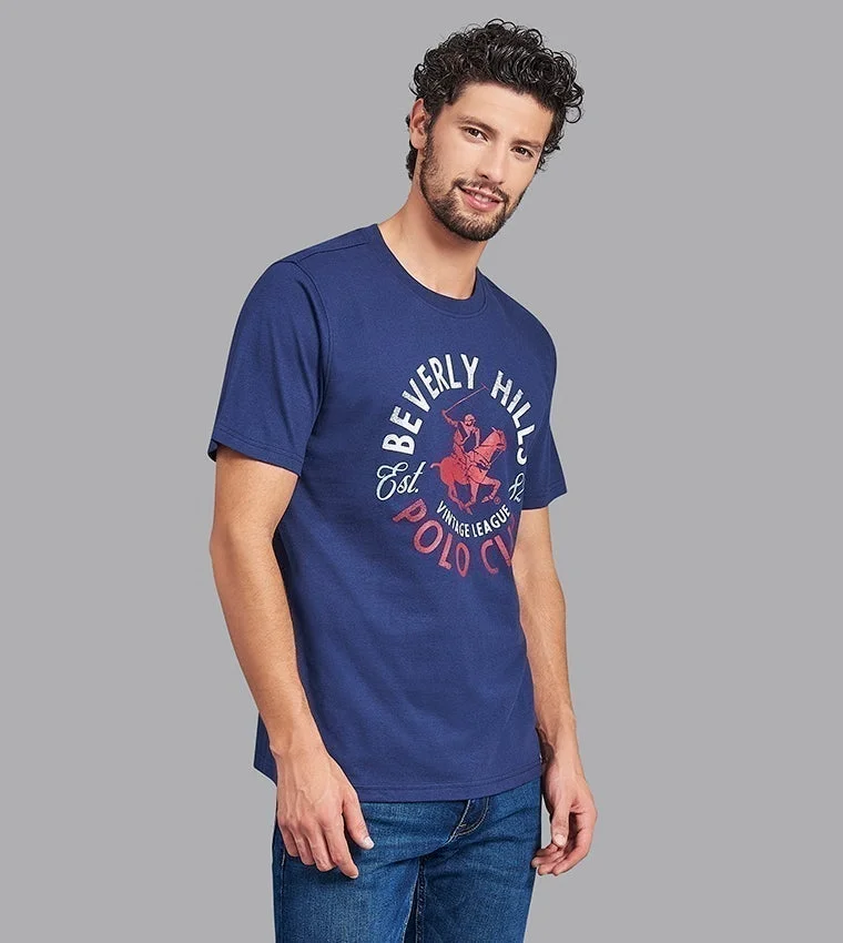 Regular Fit Graphic Print Crew-Neck T-Shirt