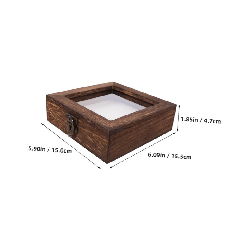 Rustic Wood Shadow Box Display Case with Eva Padding for Insect Preservation Photos Tickets Collectibles Decor - Image 3