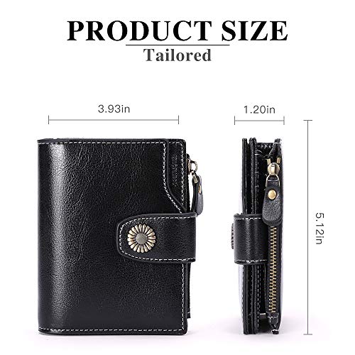 FALAN MULE Small Wallet for Women Leather Bifold Compact Small Womens Wallet with RFID Blocking - Image 3