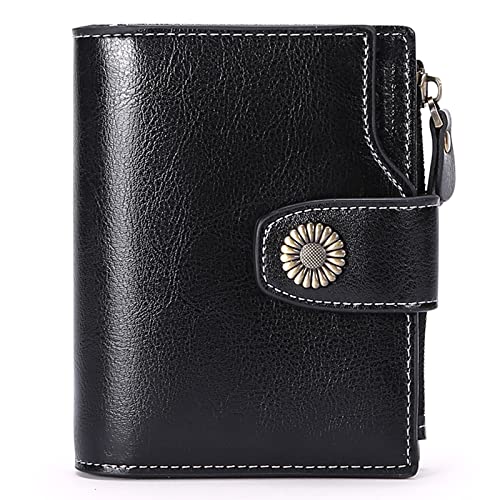 FALAN MULE Small Wallet for Women Leather Bifold Compact Small Womens Wallet with RFID Blocking - Image 1