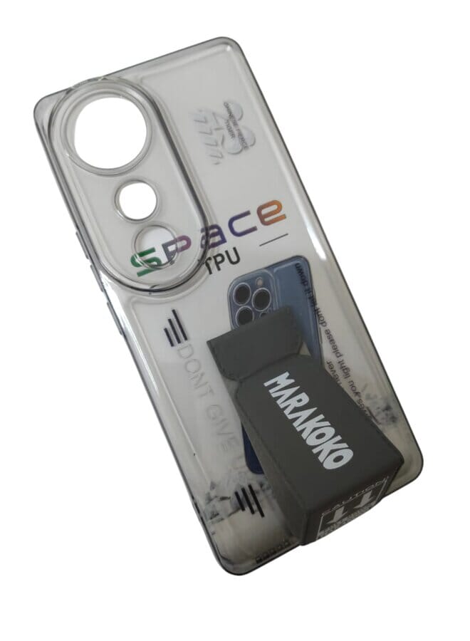 Marakoko Case Cover For Vivo V40 Pro With Magnetic Hand Grip Grey/White - Image 2