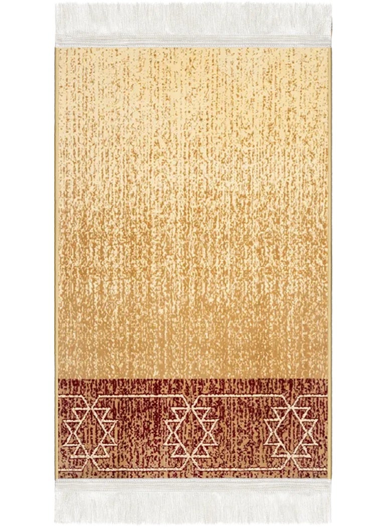 سجادتي سجادة صلاة  فاخرة بسماكة 4 مم، ناعمة جدًا وغير قابلة للانزلاق، بتصميم سوهان بيج أنيق للمنزل والمسجد مقاس 70*110 - Image 1