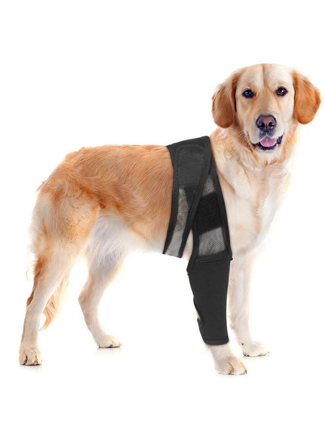 دعامة ركبة الكلاب - دعم لتمزق الرباط الصليبي الأمامي وخلع الورك والتهاب المفاصل وإصابات الأربطة - راحة للساقين الأمامية والخلفية - دعم لإعادة تأهيل الحيوانات الأليفة - قابل للتعديل (S) - Image 1