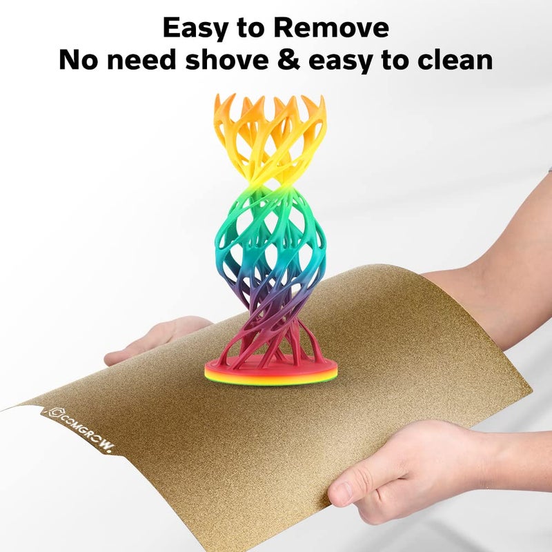 Comgrow ورقة PEI 235x235 مم، سرير Ender 3 مغناطيسي مرن مدفأ مع لاصق لـ Neptune 3 Pro/Neptune 4/Kobra/Creality Ender 3/Ender 3 V2/Ender 3 Pro/Ender 3 Neo/Ender 3 V2 Neo/Ender 3 S1 طابعة ثلاثية الأبعاد - Image 3
