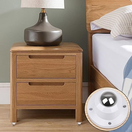 Coziess Caster Wheel Self Adhesive Caster Wheel 360 Swivel Wheels for Furniture Small Appliance DIY Modification Moving Table Heavy Duty Caster Wheels 200Kg Loading Capacity White 8 - Image 4