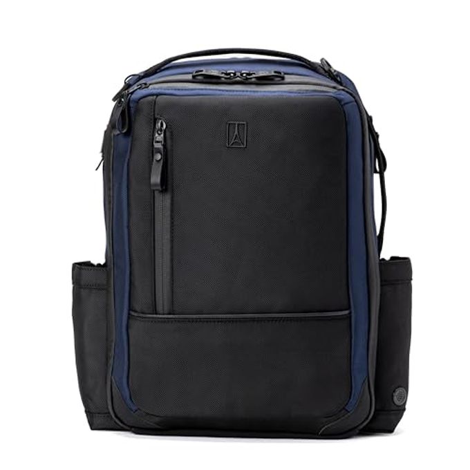 Travelpro Altitude Slim Expandable Travel Laptop Backpack 20-24L, 16 Inch Laptop, Water Resistant, Work, Business, Men And Women, Aviator Navy - Image 4