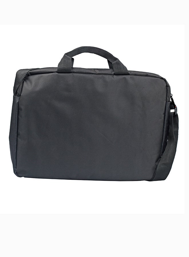 PROMATE Premium Lightweight Messenger Bag for Laptops up to 15.6” with Front Storage Zipper Black - Image 2