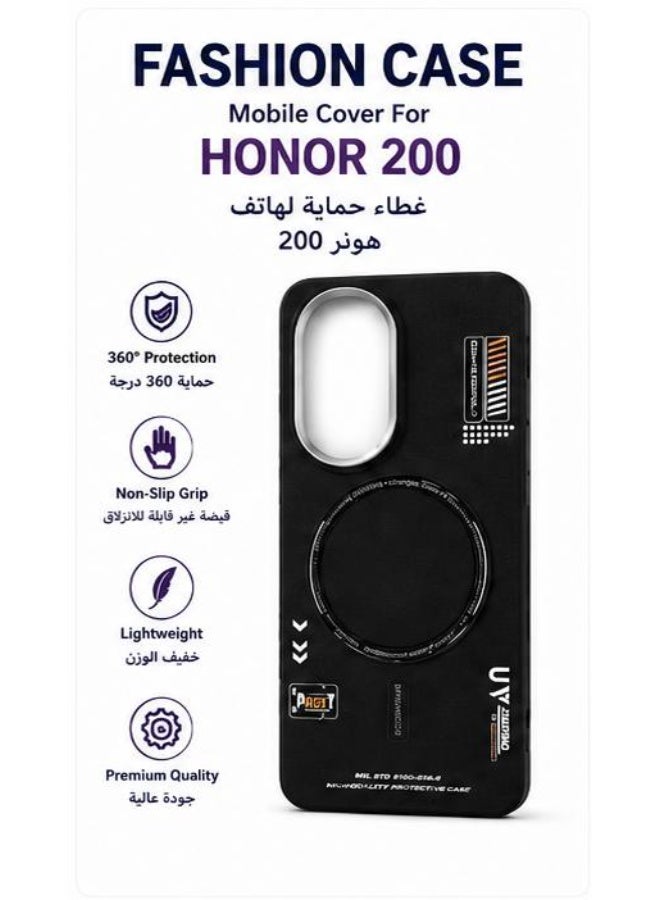 Honor 200 Magnetic Phone Case | Shockproof Anti-Scratch Cover with MagSafe Compatible Magnetic Ring - Image 2
