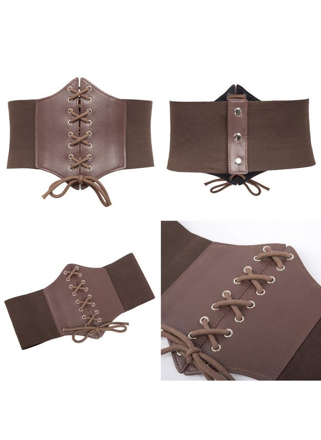 Women Elastic Faux Leather Belt Fashion Cincher Belt Corset 3 Pieces(Xl, Black + Coffee + Red) - pzsku/Z27CE78887DD64D14CC25Z/45/_/1735566822/d10fba57-b806-4ae3-bc61-96f0deb04b76