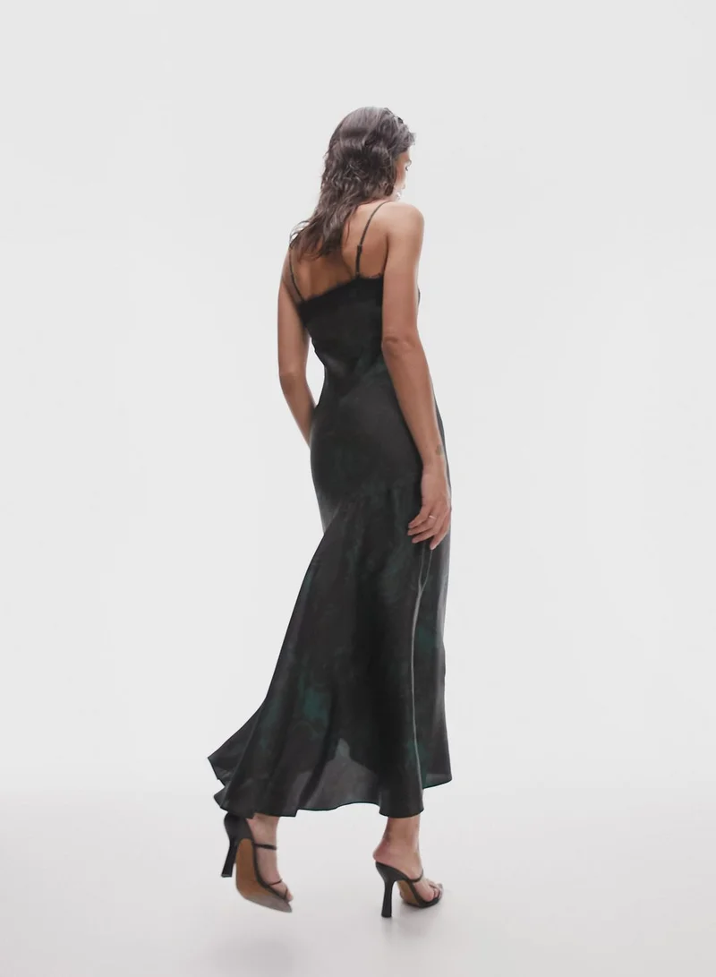 TOPSHOP Lace Printed Dress