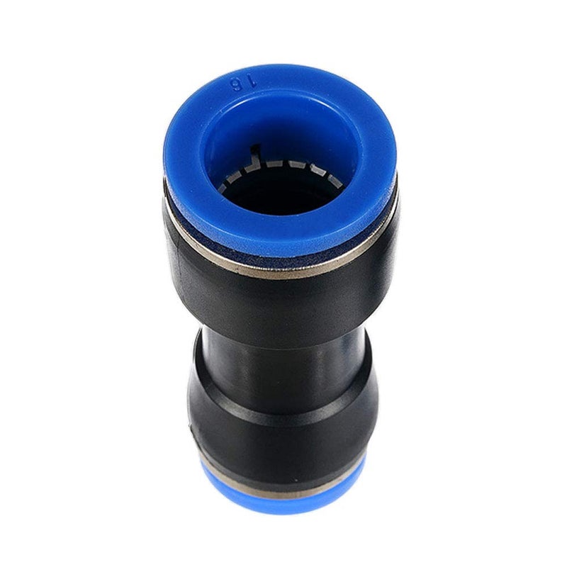 Yoebor Metalwork Plastic Push to Connect Straight Union Pipe Tube Reducer Fitting, 10mm OD x 8mm OD, Reducing Coupler Straight Pneumatic Connector (Pack of 10) - Image 2