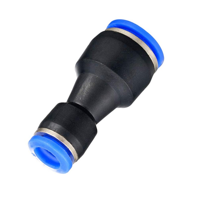 Yoebor Metalwork Plastic Push to Connect Straight Union Pipe Tube Reducer Fitting, 10mm OD x 8mm OD, Reducing Coupler Straight Pneumatic Connector (Pack of 10) - Image 4