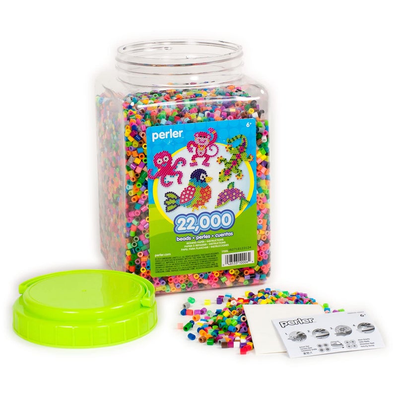 Perler Multi-Mix Fuse Beads Jar, Assorted Colors, Pack of 22000 (PER17000) - Image 3