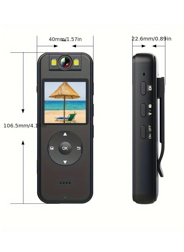 Generic 4K Portable Video Camera Recorder, Motorcycle Driving Recorder, Outdoor Mini Action Camera, Portable Camera, Driving Recorder, Miniature Camera+32Gcard  - Image 2