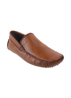 Mochi Mochi Mens Leather Tan Loafers (Size (9 UK (43 EU))  - Image 1