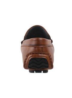 Mochi Mochi Mens Leather Tan Loafers (Size (9 UK (43 EU))  - Image 3