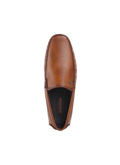 Mochi Mochi Mens Leather Tan Loafers (Size (9 UK (43 EU))  - Image 5