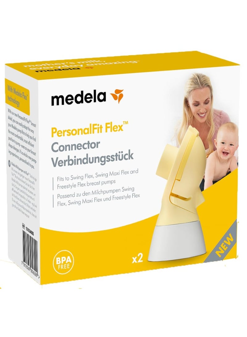 Medela PersonalFit Flex Connector for Swing Flex Swing Maxi Flex and Freestyle Flex Breast Pumps BPA Free - Image 1