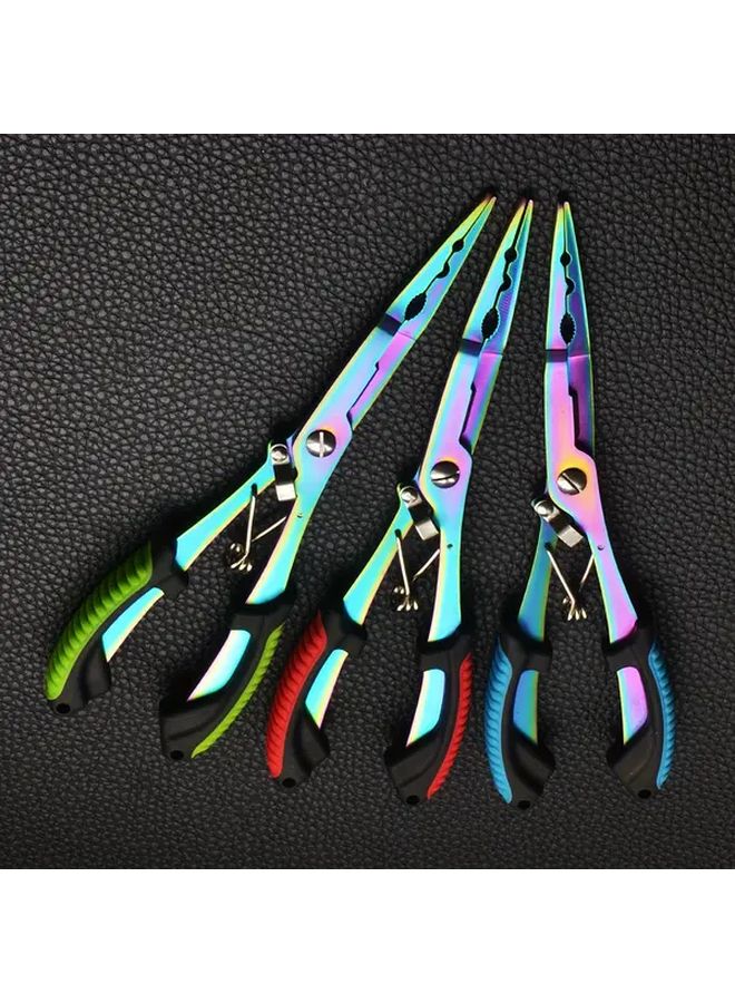 Almighty Eagle Stainless Steel Fishing Pliers With Blue Color Titanium Coating Large Durable Line Cutter Portable Outdoor Fishing Accessory - Image 3