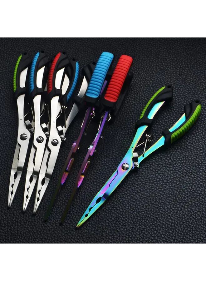 Almighty Eagle Stainless Steel Fishing Pliers With Blue Color Titanium Coating Large Durable Line Cutter Portable Outdoor Fishing Accessory - Image 4