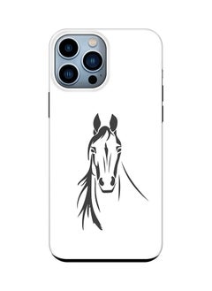 Tough Pro Series Case for Apple iPhone 14 Pro Max Dual Layer hybrid PC & TPU Customized Mobile Cover Shield with inner TPU protection Matte Finish - Arabian Stallion