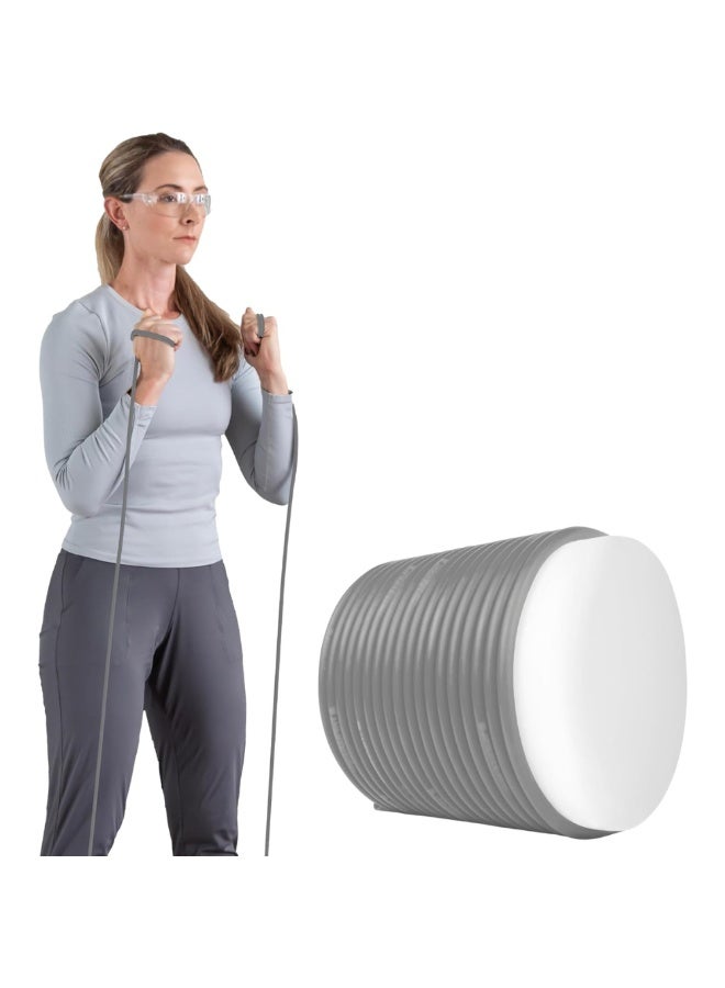 TheraBand Professional Latex Resistance Tubing – 7.6m (25 Foot) Dispenser Box – Special Heavy Resistance for Strength Training & Clinical Rehab – Silver (Level 7) - Image 5