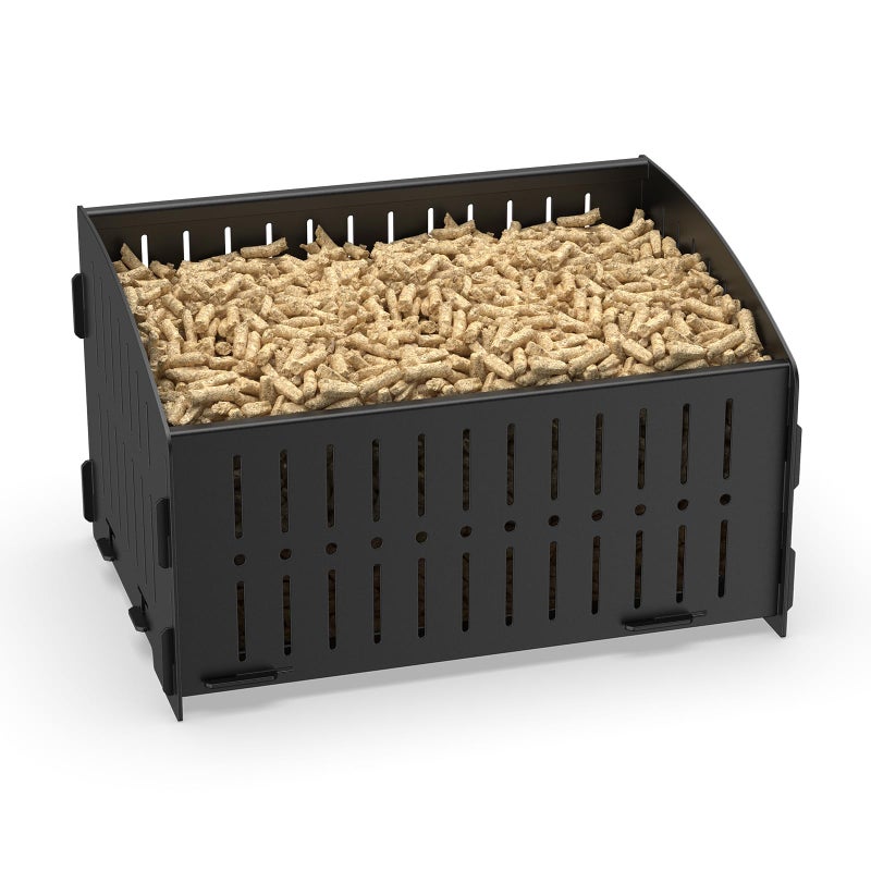 johgee Small Pellet Basket, Portable Pellet Burner Basket for Fireplaces and Wood Stoves,11.5 Ã— 8 Ã— 6.7inch - Image 1