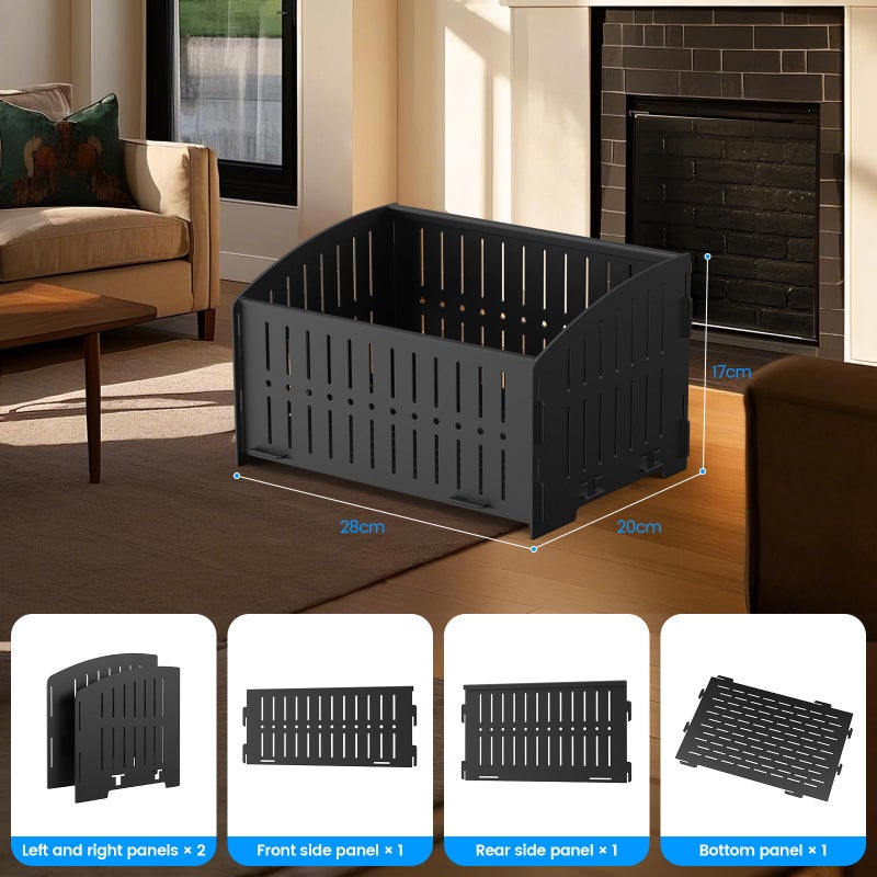 johgee Small Pellet Basket, Portable Pellet Burner Basket for Fireplaces and Wood Stoves,11.5 Ã— 8 Ã— 6.7inch - Image 2