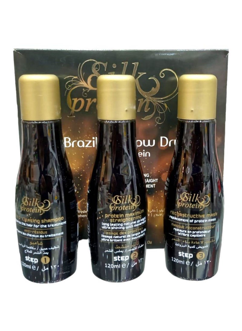 Brazilian Secrets Hair Silk Protein Brazilian Blow Dry with Protein 360 ml  - Image 5