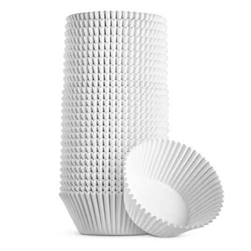 Green Direct Cupcake Liners  Standard Size Cupcake Wrappers to use for Pans or carrier or on stand  White Paper Baking Cups Pack of 500