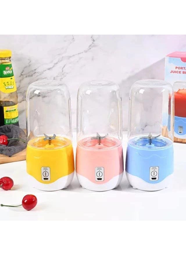 SGMSC SGMSC Portable Rechargeable Electric USB Juicer Mixer with 6 Blades MULTI Color 1 Pcs JUICER20  - Image 4