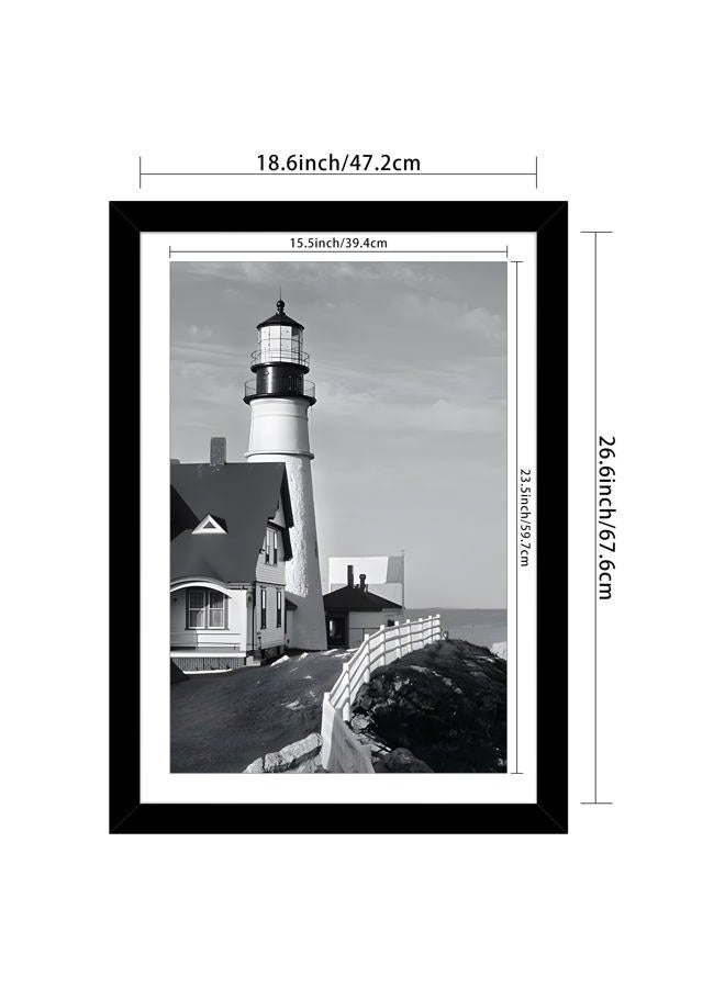 Picrit 19x27 Picture Frame 3 Pack, Black Poster Frame, Display Poster 16 x 24 with Mat or 19 x 27 Without Mat for Horizontal or Vertical Wall Mounting. - Image 2