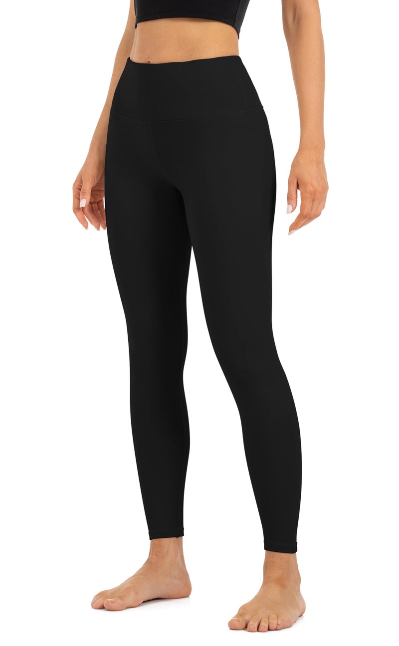 HEGALY High Waisted Leggings for Women Tummy Control Yoga Pants Workout Leggings Ultra Soft No See Through Black - Image 1