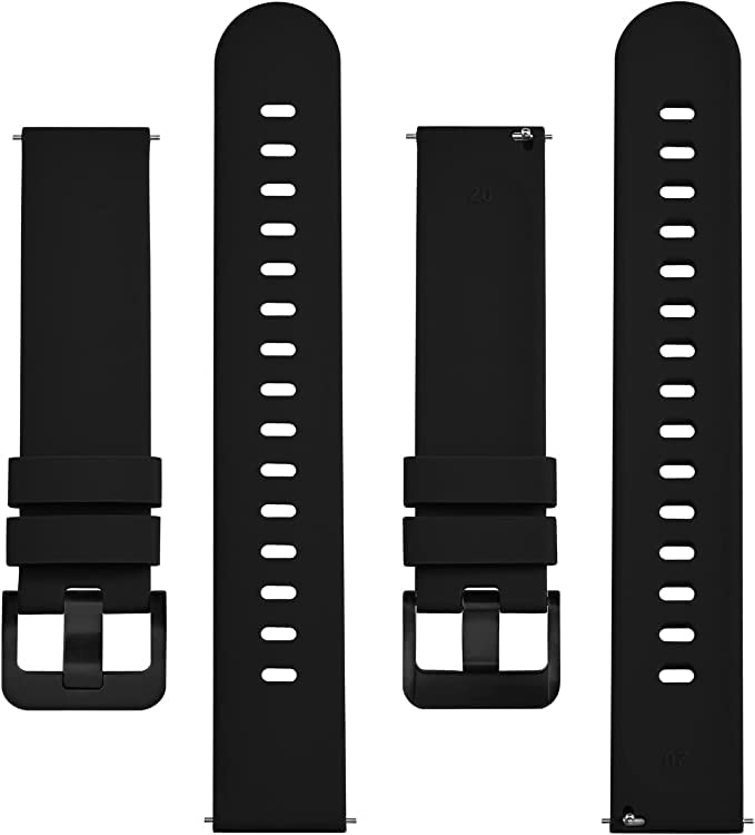 Printme 22 MM Smartwatch Band, Belt, Straps, Compatible for Samsung Watch, Noise Colorfit, Boat, FIreboltt, Amazefit GT, [Universal Compatibility] (Black) - Image 2